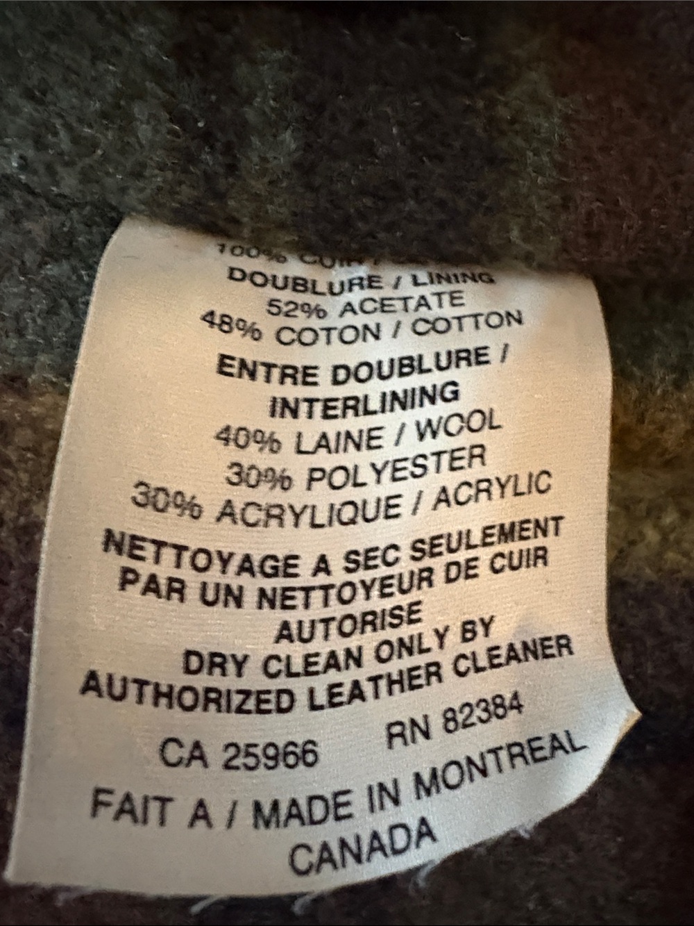 Vintage black Leather Zip Front Vest - Aldo made in Montreal Size Large - Picture 5 of 6